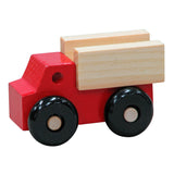 Handcrafted Wooden Car Toys Red Utility