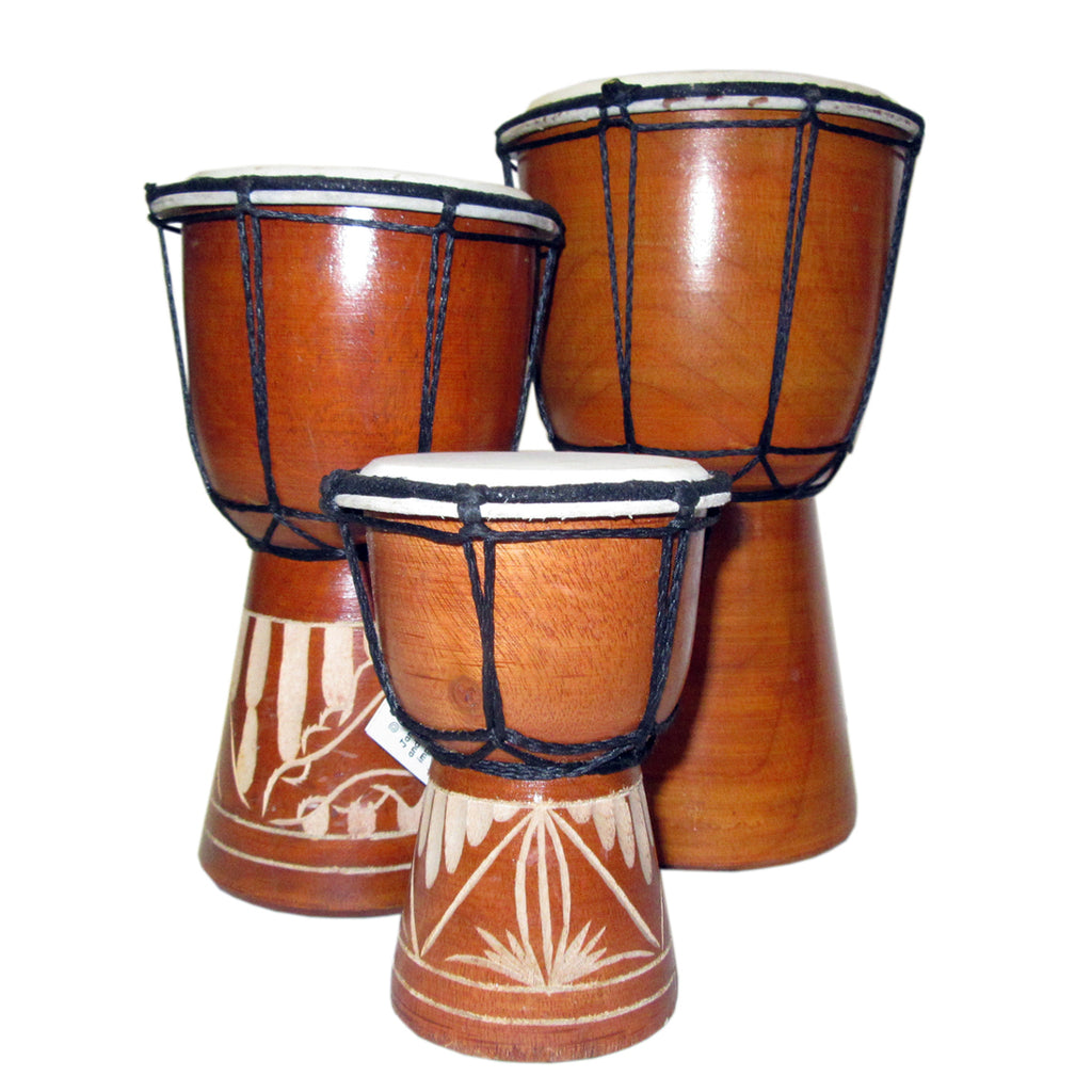 thumbnail image 2 of Tricolor Portable African Hand Drum Belt Djembe Shoulder 2 of 14