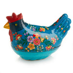 Big Blue Chicken Trinket Box for Easter or Anytime