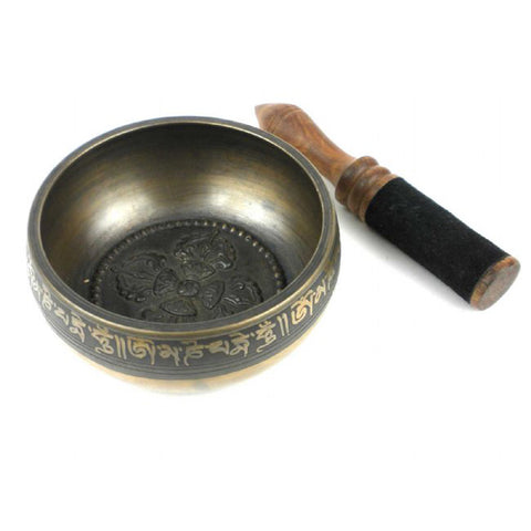 Beautiful Bliss Singing Bowl with Leather Baton