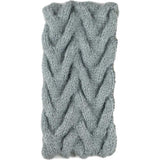 Fleece Lined Cable Knit Ear Warmer - Blue