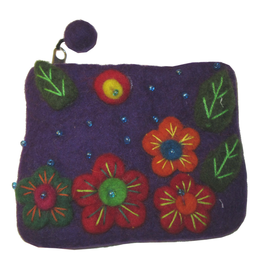 Golden Floral Embroidered Purse - WBG0797 - WBG0797 at Rs 75.65 | Gifts for  all occasions by Wedtree