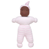 Handcrafted 10" Organic Waldorf Style Doll:Pink Jayla Ethnic Baby