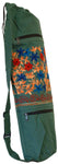 Embroidered Heavy Cotton Yoga Bag Green