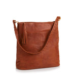 Oversized Brown Leather Hobo Bag - Fair Trade Bag