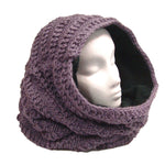 Thick Fleece Lined Mobius Scarf/Hoodie Lilac