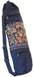 Embroidered Heavy Cotton Yoga Bag Navy