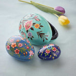 Hand Painted Nesting Eggs - 3 eggs