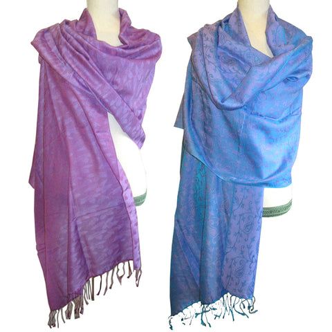Luxurious Shawl with Design - Feel of Pashmina