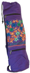 Embroidered Heavy Cotton Yoga Bag Purple