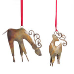 Parent and Child Reindeer Ornament Set