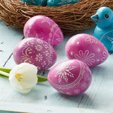 Handcrafted Soapstone Eggs (4) in Pink