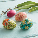 Springtime Hand Painted Eggs - Set of 3