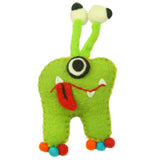 Felt Tooth Fairy Monster with Pocket Green
