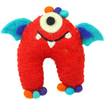 Felt Tooth Fairy Monster with Pocket Red